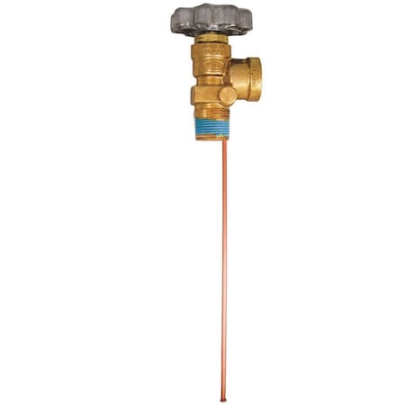 Mec Service Valve 3/4 in. MNPT x F.Pol with 11.7 in. Diptube and Bleeder, No Relief Valve ME9101D-11.7